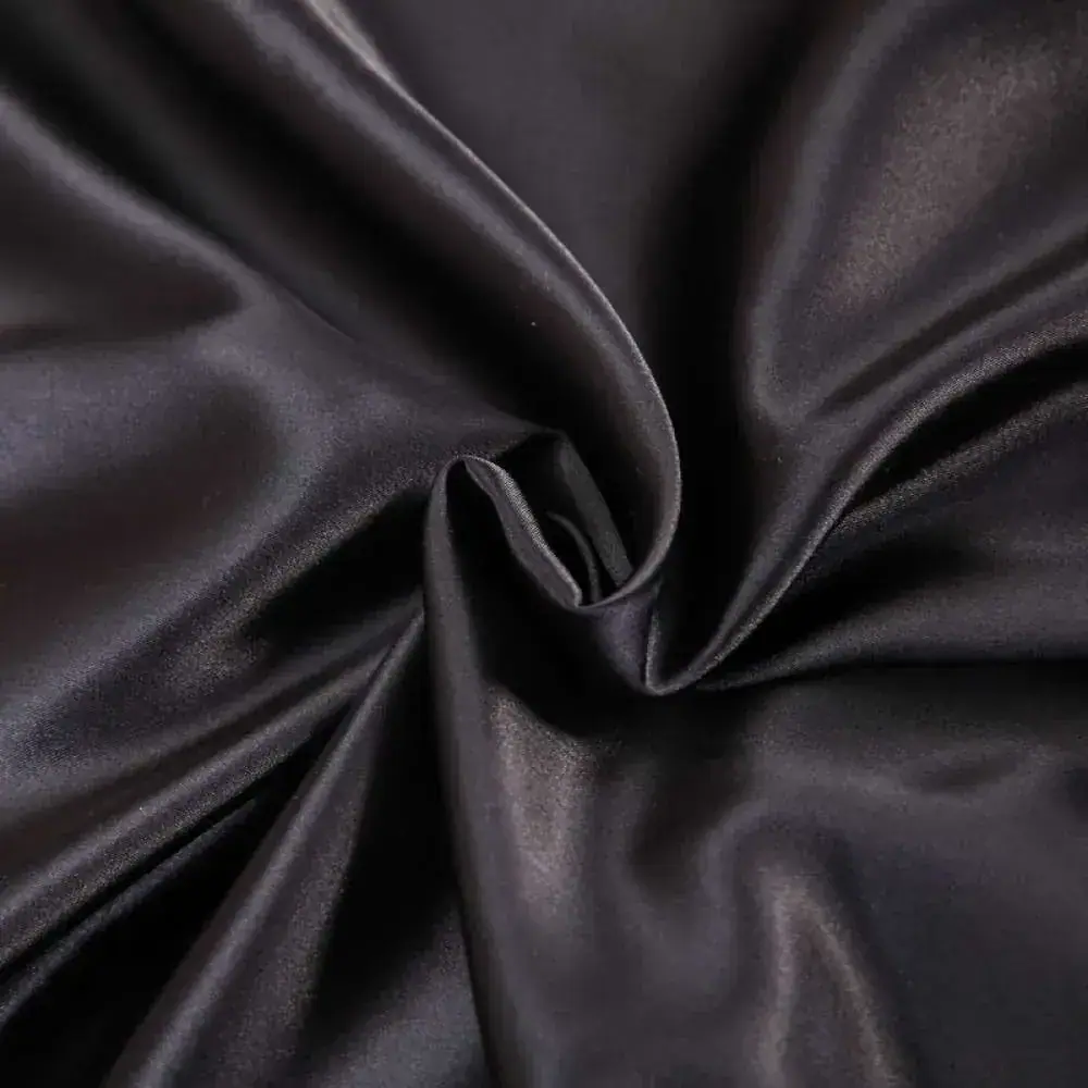Елітна постільна білизна сатин однотонний BLACK, №055 (5)