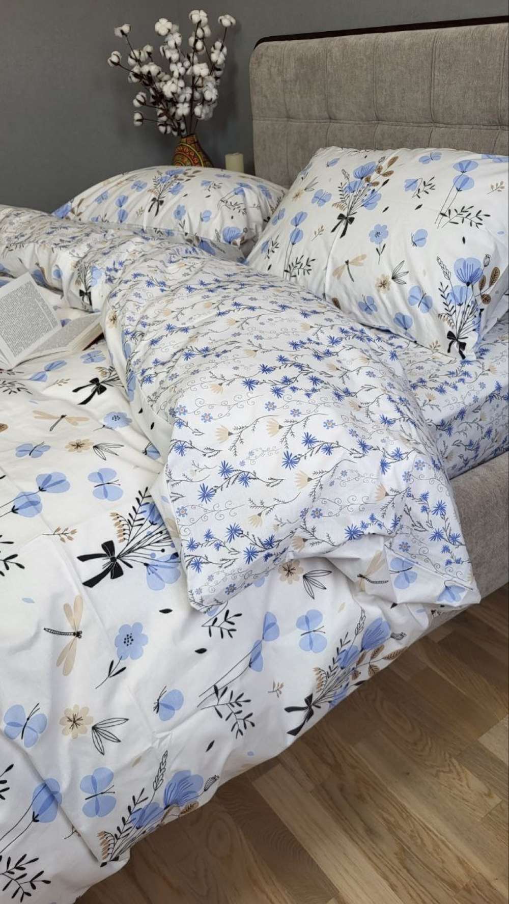 фото: Елітна постільна білизна Блакить з cotton (5)