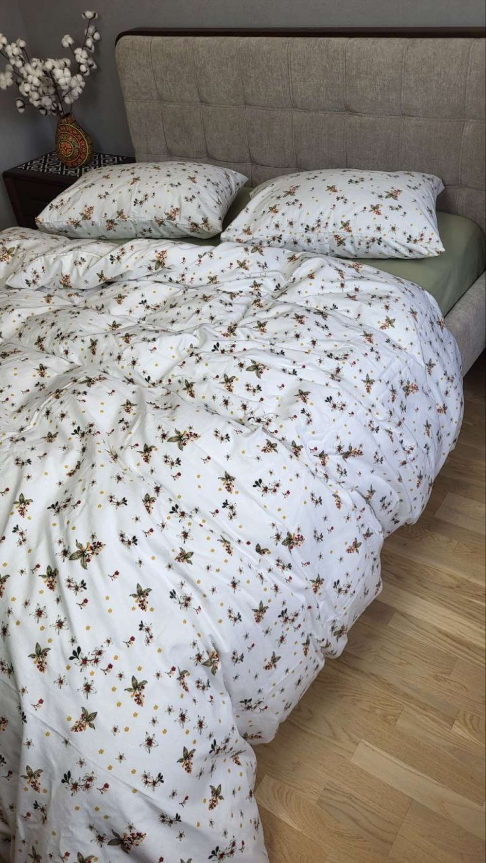 фото: Комплект постельного белья из фланели Соната/фисташка Turkish flannel (6)
