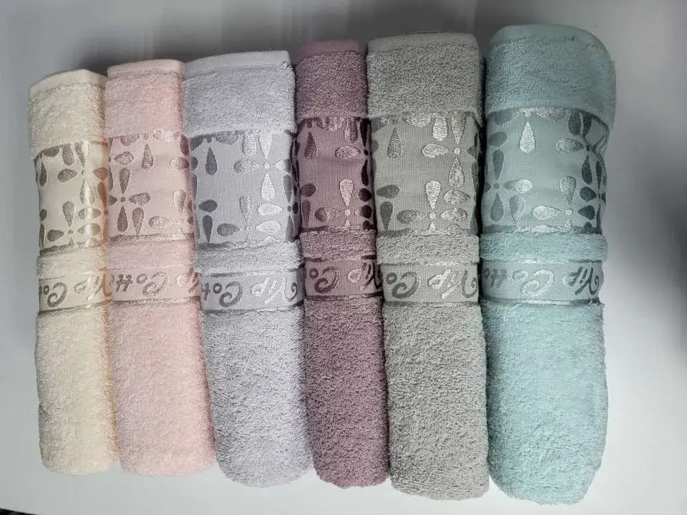 Махрові рушники VIP COTTON ECE сірого кольору (3)