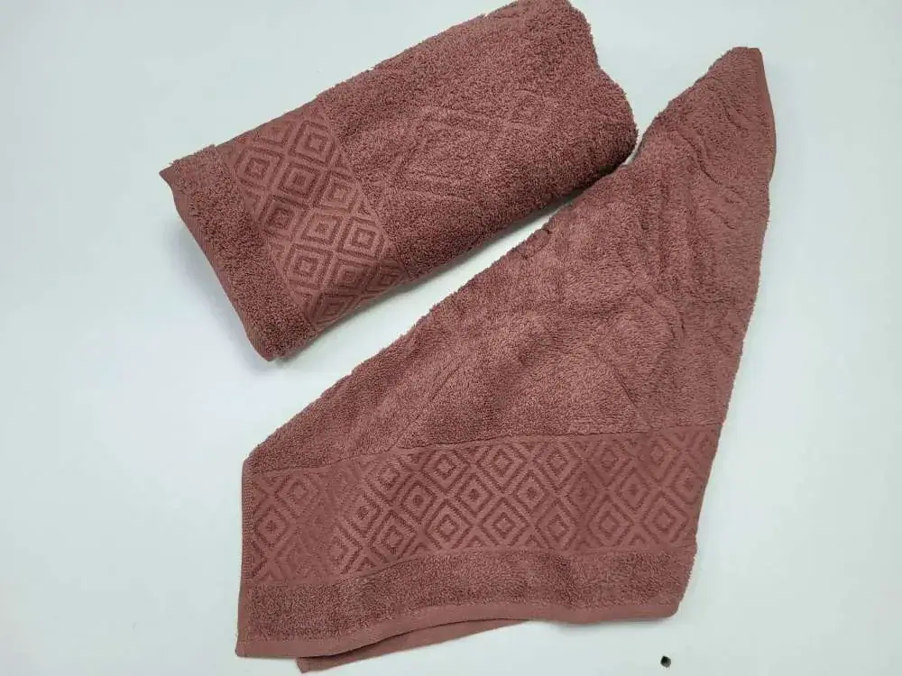 Махрові рушники VIP COTTON GALINA, корал (3)
