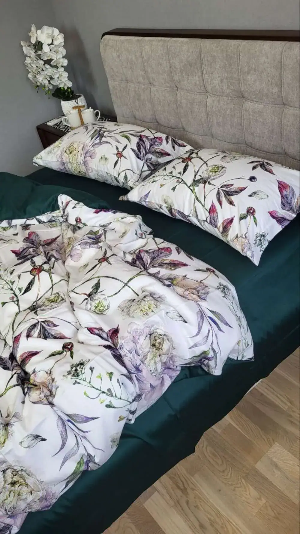 Елітна постільна білизна Сатин PREMIUM PEONIES (5)