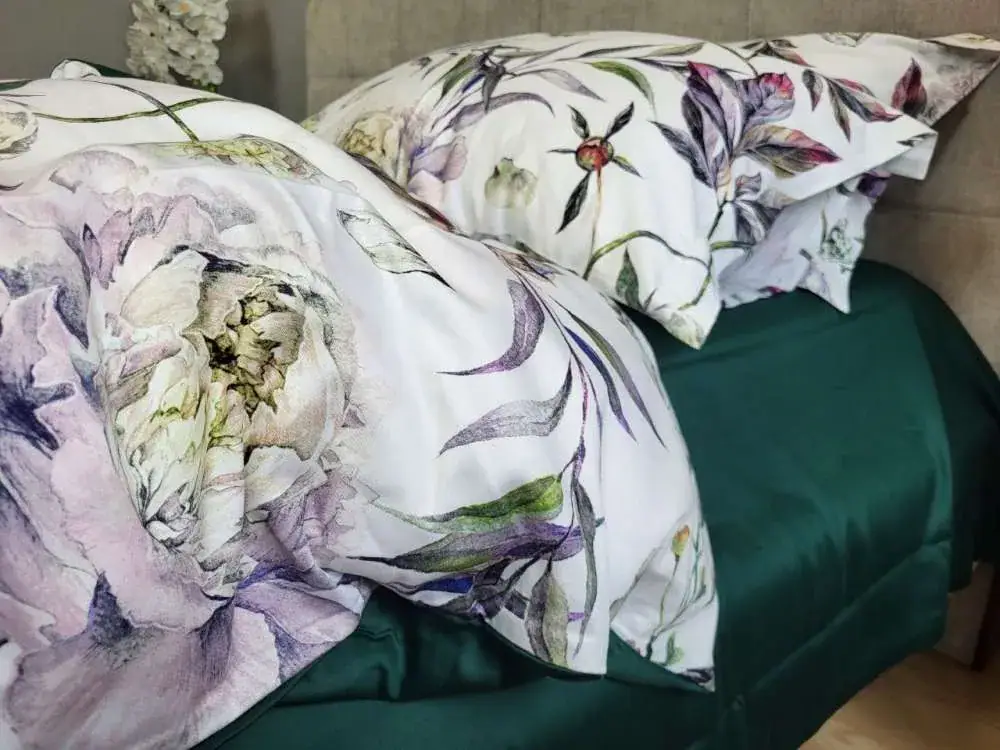 Елітна постільна білизна Сатин PREMIUM PEONIES (7)