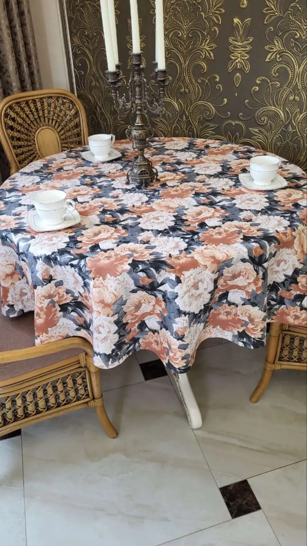 Кругла скатертина Декор для кухні (3)