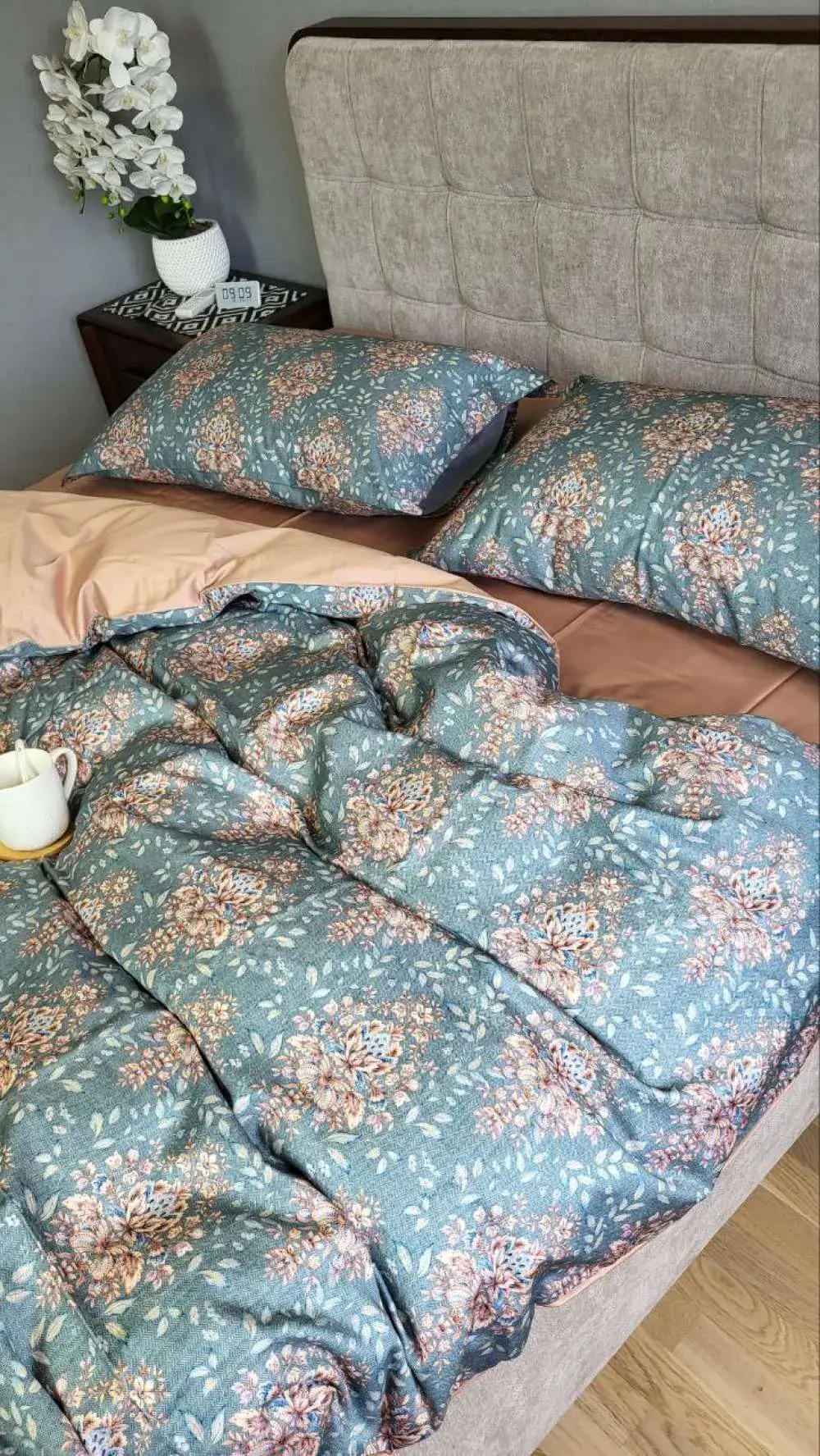 Элитное постельное белье Сатин PREMIUM PARMA подкл. цельн. (7)