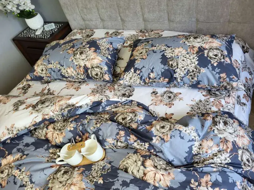 Элитный комплект постельного белья Глория из cotton (4)