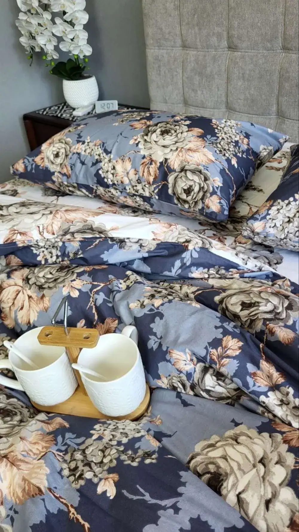 Элитный комплект постельного белья Глория из cotton (6)