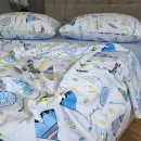 Іконка Дитяча постільна білизна Вігвам/блакитний, Turkish flannel (2)
