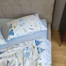 Іконка Дитяча постільна білизна Вігвам/блакитний, Turkish flannel (3)