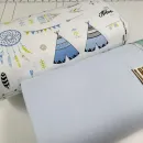 Іконка Дитяча постільна білизна Вігвам/блакитний, Turkish flannel (4)