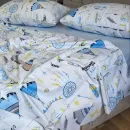 Іконка Дитяча постільна білизна Вігвам/блакитний, Turkish flannel (7)