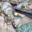 Іконка Сатин PREMIUM SNOWY FOREST двосторонній наволочка 50x70+5см (6)