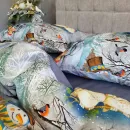 Іконка Сатин PREMIUM SNOWY FOREST двосторонній наволочка 50x70+5см (7)