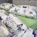 Иконка Постельное белье Листівка/салатовый, Turkish flannel (5)