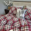 Іконка Крафт бордо - комплект постільної білизни з фланелі (5)