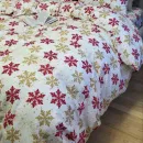 Іконка Комплект постільної білизни Сніжинка жовта, Turkish flannel (4)