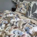 Іконка Постільна білизна Фантазія/бежева пастель, Turkish flannel (7)