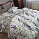 Іконка Комплект постільної білизни Turkish flannel Лаванда/білий (4)