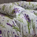 Іконка Комплект постільної білизни Turkish flannel Лаванда/білий (5)