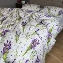 Іконка Комплект постільної білизни Turkish flannel Лаванда/білий (6)