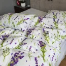 Іконка Комплект постільної білизни Turkish flannel Лаванда/білий (7)