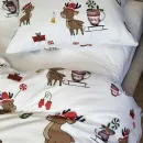 Іконка Комплект постільної білизни Гостинці/білий, Turkish flannel (6)