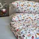 Іконка Дитяча постільна білизна Фланель Пригоди блакитна Turkish flannel (3)