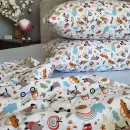 Іконка Дитяча постільна білизна Фланель Пригоди блакитна Turkish flannel (4)