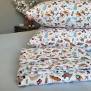 Іконка Дитяча постільна білизна Фланель Пригоди блакитна Turkish flannel (5)