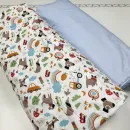 Іконка Дитяча постільна білизна Фланель Пригоди блакитна Turkish flannel (6)