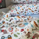 Іконка Дитяча постільна білизна Фланель Пригоди блакитна Turkish flannel (7)