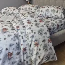 Іконка Постільна білизна фланель Новорічна ніч Turkish flannel 5D (2)