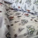Іконка Постільна білизна фланель Новорічна ніч Turkish flannel 5D (3)
