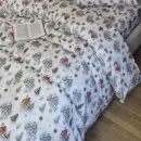 Іконка Постільна білизна фланель Новорічна ніч Turkish flannel 5D (4)