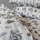 Іконка Постільна білизна фланель Новорічна ніч Turkish flannel 5D (6)