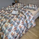 Іконка Постільна білизна фланель Олені NEW/бежева пастель, Turkish flannel 5D (2)