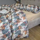Іконка Постільна білизна фланель Олені NEW/бежева пастель, Turkish flannel 5D (4)