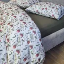 Іконка Постільна білизна фланель Святковий настрій/хакі Turkish flannel 5D (4)