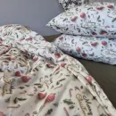 Іконка Постільна білизна фланель Святковий настрій/хакі Turkish flannel 5D (5)