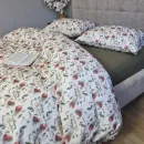 Іконка Постільна білизна фланель Святковий настрій/хакі Turkish flannel 5D (6)