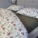 Іконка Постільна білизна фланель Святковий настрій/хакі Turkish flannel 5D (7)