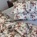 Иконка Постельное белье фланель Снеговики/голубой (5)