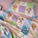 Іконка Дитяча постільна білизна Звірята/рожевий, Turkish flannel (2)