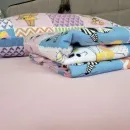 Іконка Дитяча постільна білизна Звірята/рожевий, Turkish flannel (4)