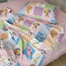 Іконка Дитяча постільна білизна Звірята/рожевий, Turkish flannel (7)