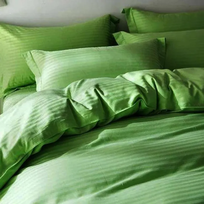 Комплект постельного белья Stripe LUX GREEN GRASS 1x1см (1)