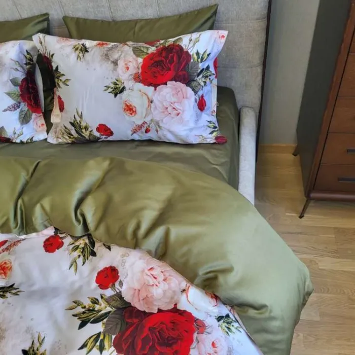 Элитное постельное белье Сатин PREMIUM ROSE (1)