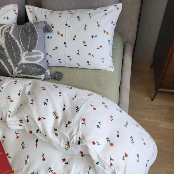 Комплект постільної білизни з фланелі Брілла/фісташка, Turkish flannel (1)
