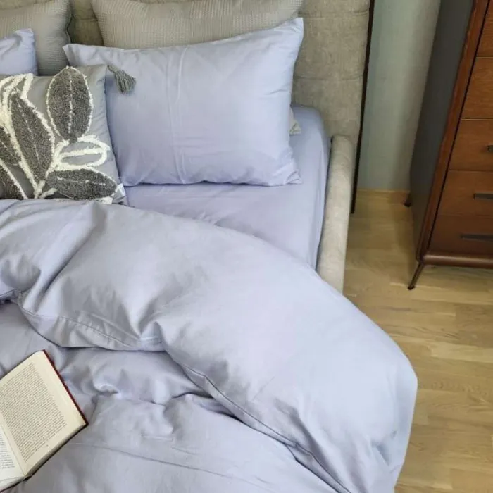 Комплект постільної білизни з фланелі Лавандовий N17936 Turkish flannel (1)