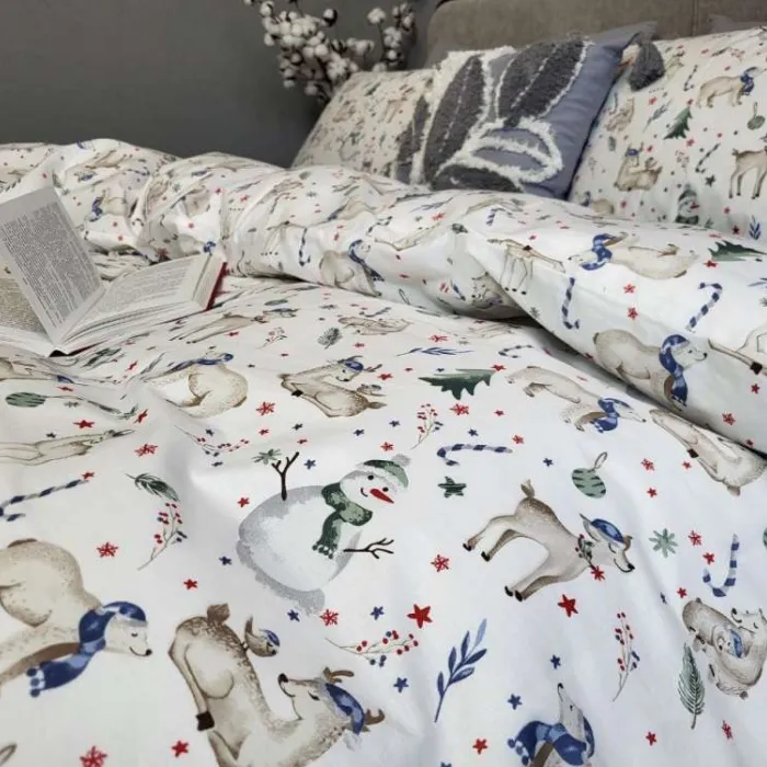 Элитное постельное белье Рождественское настроение UNO, cotton (1)